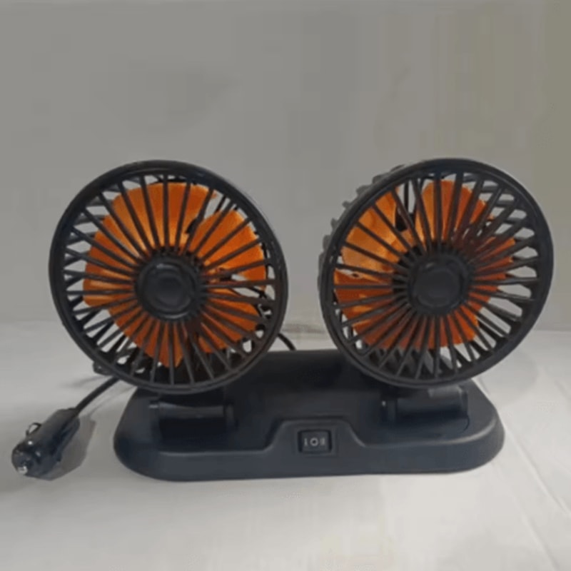 CoolDrive Dual Head USB Car Fan Adjustable 2 Speed Dashboard Cooling Fan For 5V 12V To 24V Vehicles 4