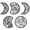 LunaCraft Wooden Moon Phase Wall Art Nordic Celestial Hanging Decor For Living Room Bedroom 2