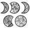 LunaCraft Wooden Moon Phase Wall Art Nordic Celestial Hanging Decor For Living Room Bedroom 4