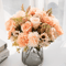 EverBloom Artificial Peony Rose Hydrangea Bouquet Elegant Silk Flowers For Home Wedding Decor 7