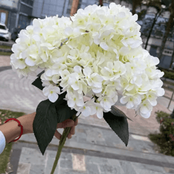everbloom 5-head silk hydrangea bouquet – elegant artificial flowers for home & wedding decor