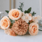 VintageBloom Silk Rose Bouquet Retro Peony Hydrangea Artificial Bridal Flower Arrangement 2