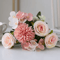 VintageBloom Silk Rose Bouquet Retro Peony Hydrangea Artificial Bridal Flower Arrangement 3