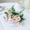 AutumnBloom 21Head Silk Daisy Bouquet Artificial Floral Decor For Home Wedding 7
