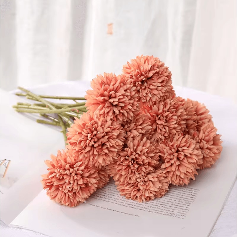EverBloom Hydrangea Artificial Flower Bouquet 35PCS Decorative Hydrangea Stems For Home Wedding D 11