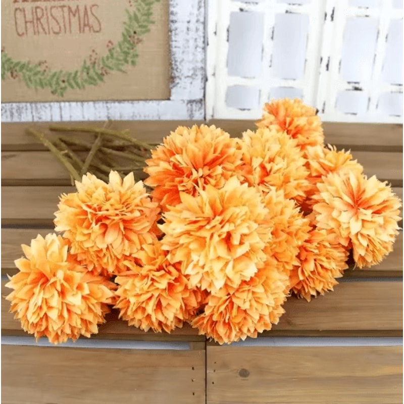 EverBloom Hydrangea Artificial Flower Bouquet 35PCS Decorative Hydrangea Stems For Home Wedding D 14