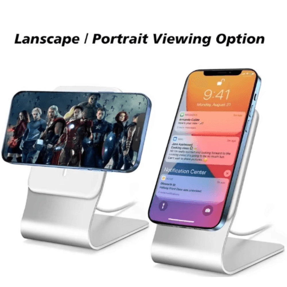 MagDock Aluminum MagSafe Phone Stand Desk Holder Dock For IPhone 1615141312 Series 6