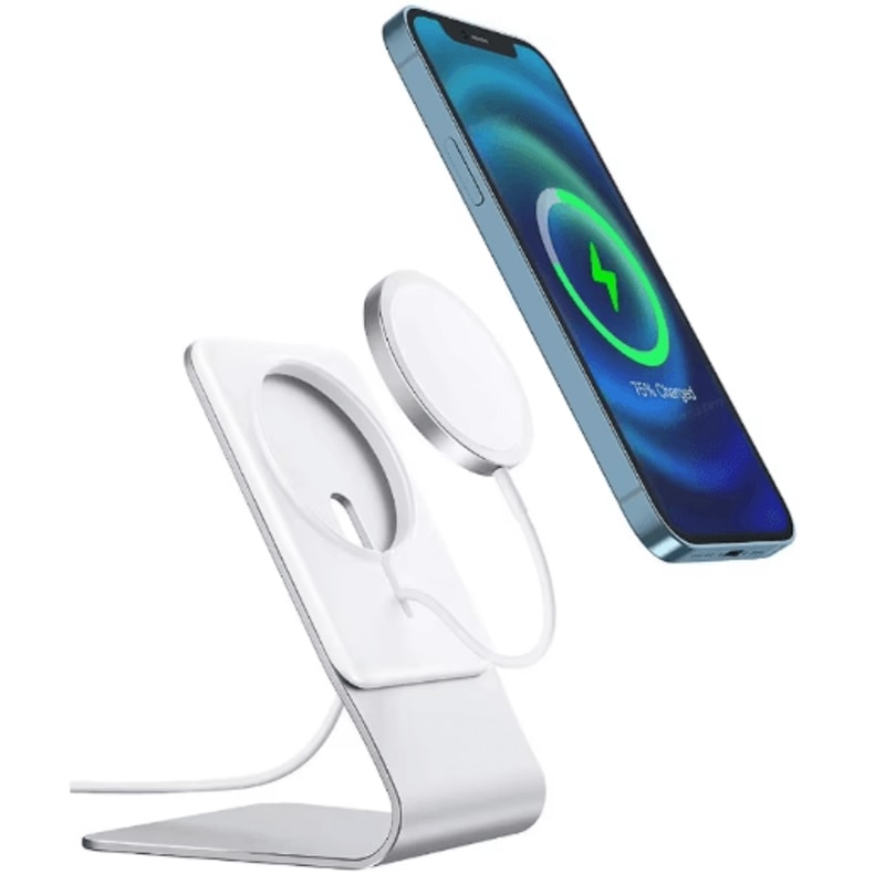 MagDock Aluminum MagSafe Phone Stand Desk Holder Dock For IPhone 1615141312 Series 0
