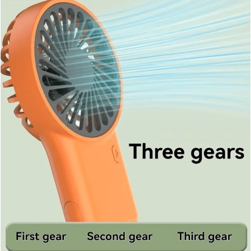 BreezeBuddy Foldable USB Mini Fan Portable Handheld Desktop Cooling Fan With Hook 4