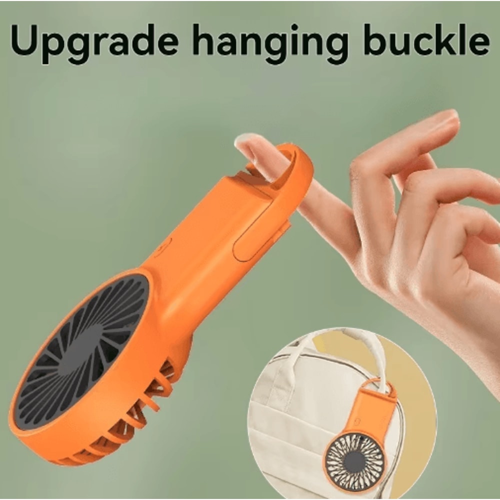 BreezeBuddy Foldable USB Mini Fan Portable Handheld Desktop Cooling Fan With Hook 6