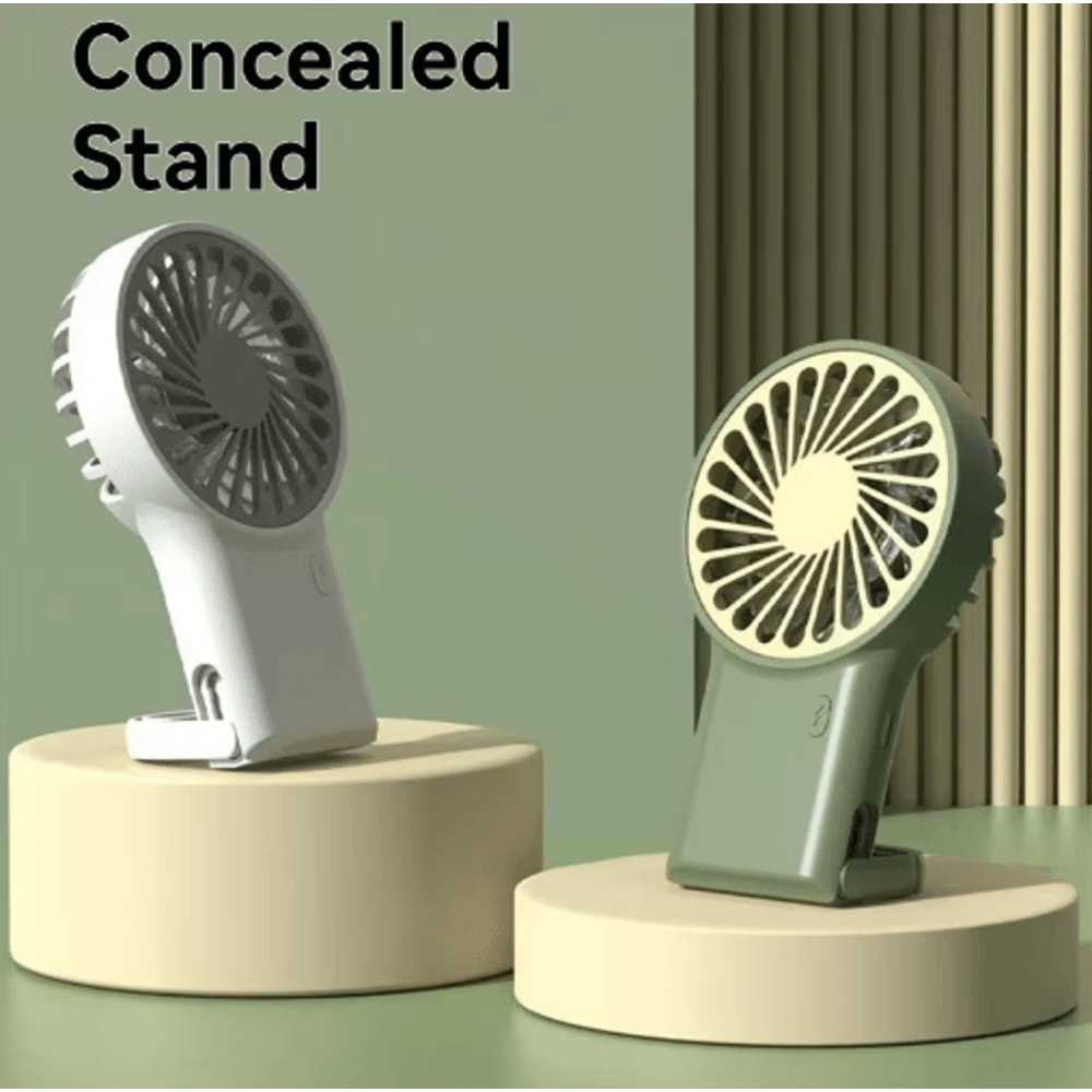 BreezeBuddy Foldable USB Mini Fan Portable Handheld Desktop Cooling Fan With Hook 0