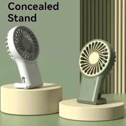 breezebuddy foldable usb mini fan – portable handheld & desktop cooling fan with hook