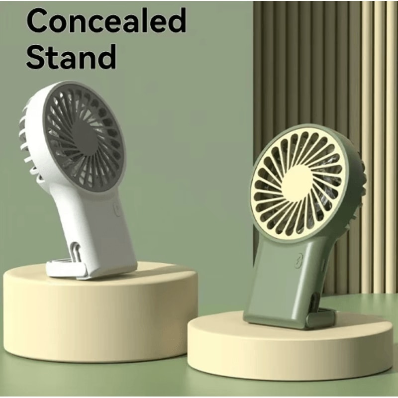 BreezeBuddy Foldable USB Mini Fan Portable Handheld Desktop Cooling Fan With Hook 0