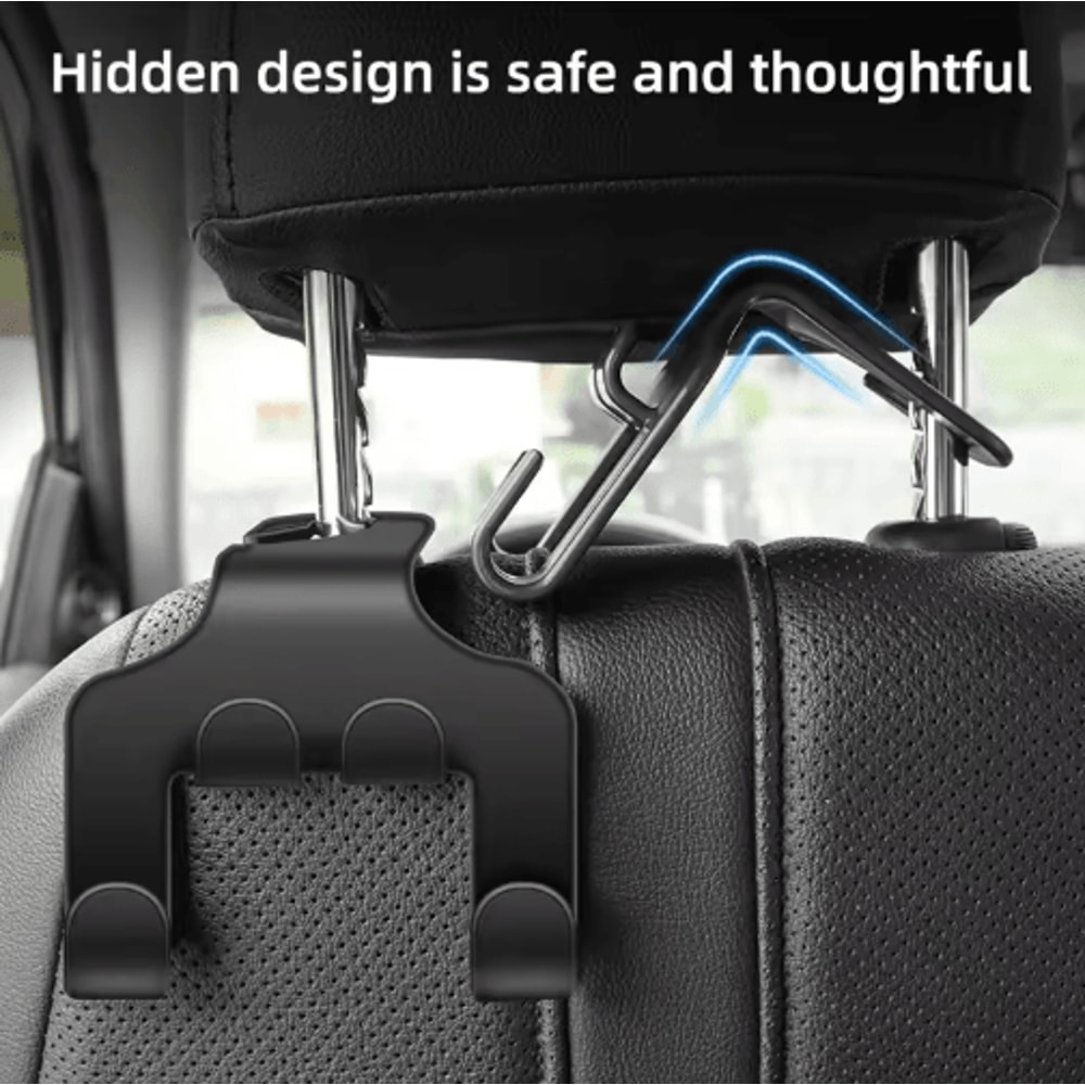 RideView Car Back Seat Phone Holder Headrest Hook Mount Rear Seat Stand For Smartphones 4