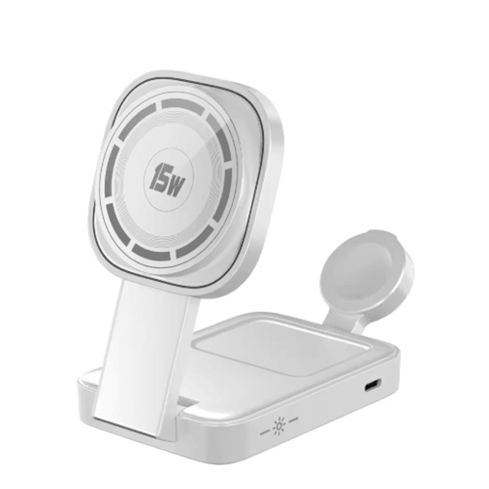 PowerFold 3in1 MagSafe Charging Station Foldable Wireless Charger For IPhone Apple Watch AirPods 3