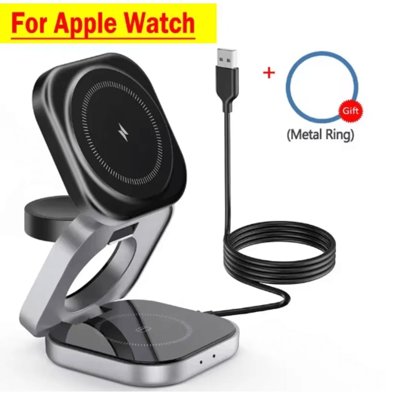 PowerFold 3in1 MagSafe Charging Station Foldable Wireless Charger For IPhone Apple Watch AirPods 5