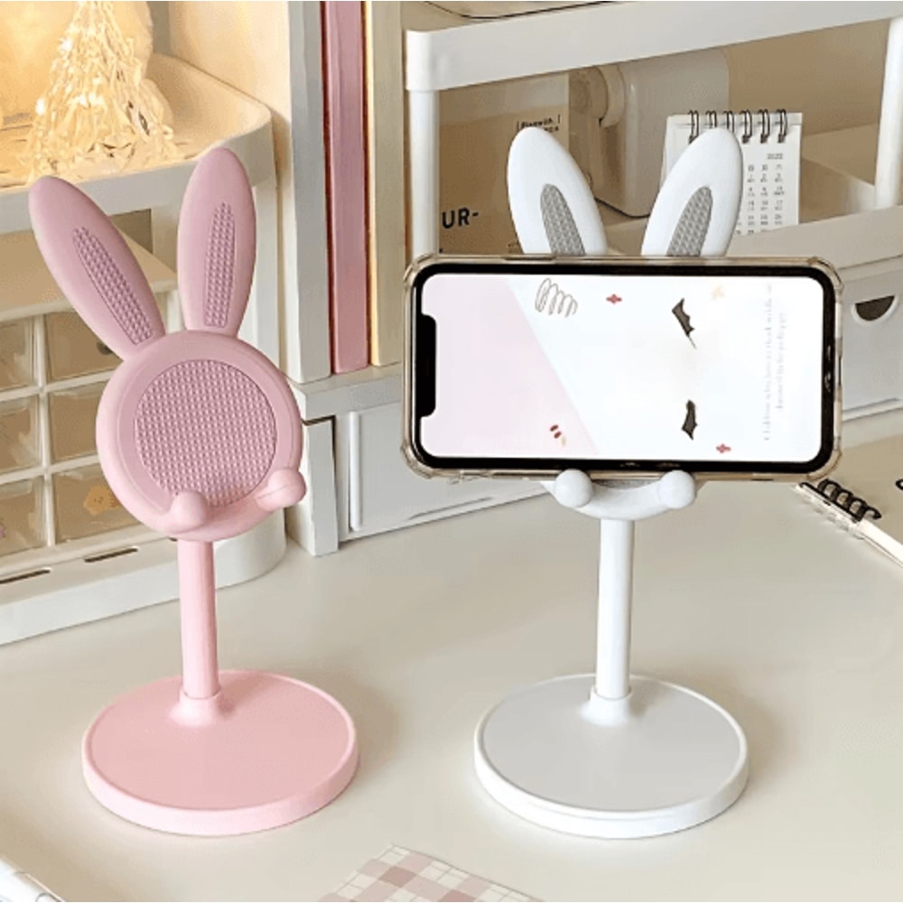 BunnyBuddy Adjustable Phone Tablet Stand Cute Cartoon Desk Holder For IPhone IPad More 7