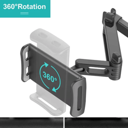 driveview telescopic car headrest tablet holder – adjustable rear seat mount for phones & tablets (4–11 inch)