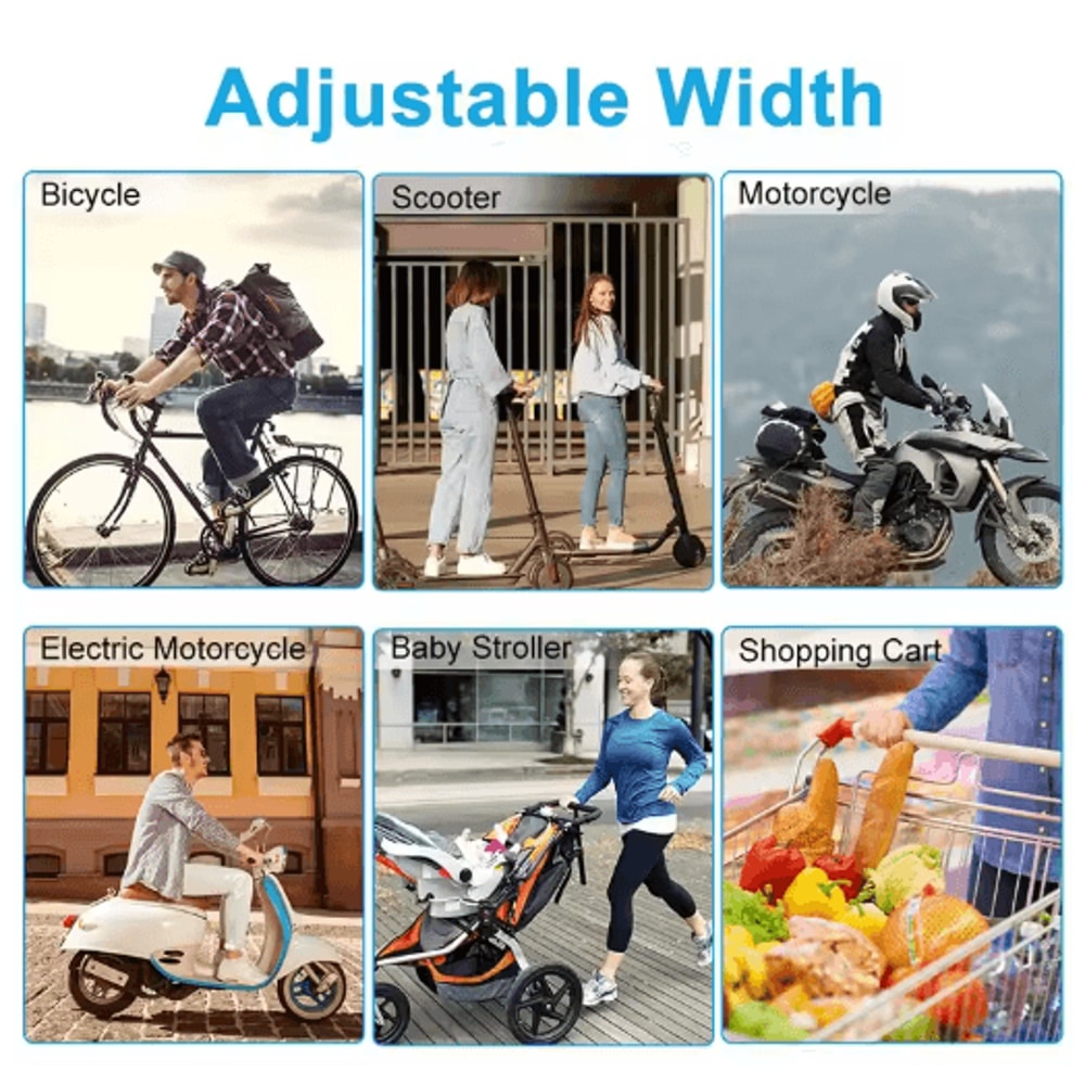 RideSecure Motorcycle Bicycle Phone Holder Universal Handlebar Mount For Smartphones 2