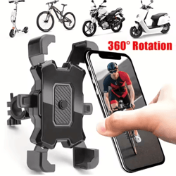 ridesecure motorcycle & bicycle phone holder – universal handlebar mount for smartphones