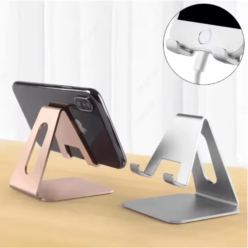 SteelView Universal Metal Phone Stand Desktop Tablet Holder For IPhone IPad Smartphones 0