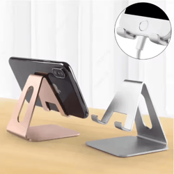 steelview universal metal phone stand – desktop tablet holder for iphone, ipad & smartphones