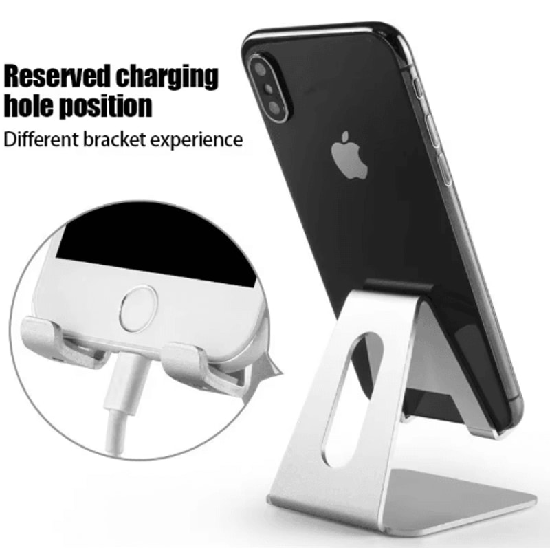SteelView Universal Metal Phone Stand Desktop Tablet Holder For IPhone IPad Smartphones 8