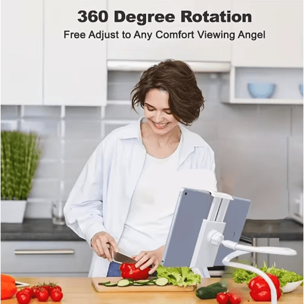 FlexView Lazy Bedside Phone Tablet Stand Adjustable Desktop Holder For IPhone IPad Smartphones 0