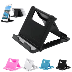 flexfold adjustable phone & tablet stand – folding desktop holder for iphone, ipad & smartphones