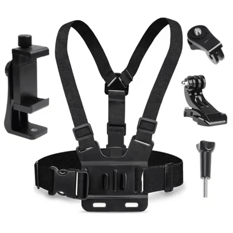 ActionView 5in1 Phone Chest Mount Holder HandsFree POV Recording Strap For Smartphones 1