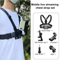 ActionView 5in1 Phone Chest Mount Holder HandsFree POV Recording Strap For Smartphones 2