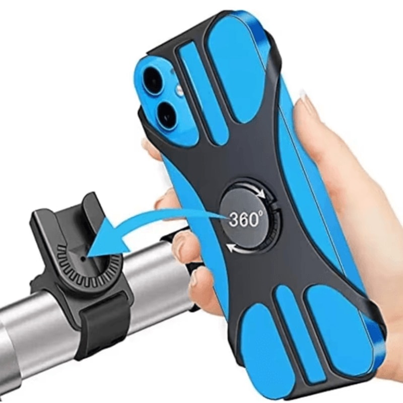 RideGrip Universal Bike Phone Holder Secure Handlebar Mount For Bicycles Motorcycles 2