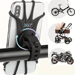 ridegrip universal bike phone holder – secure handlebar mount for bicycles & motorcycles