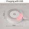 Portable LED Night Light USB Rechargeable Bedside Ambient Lamp 6