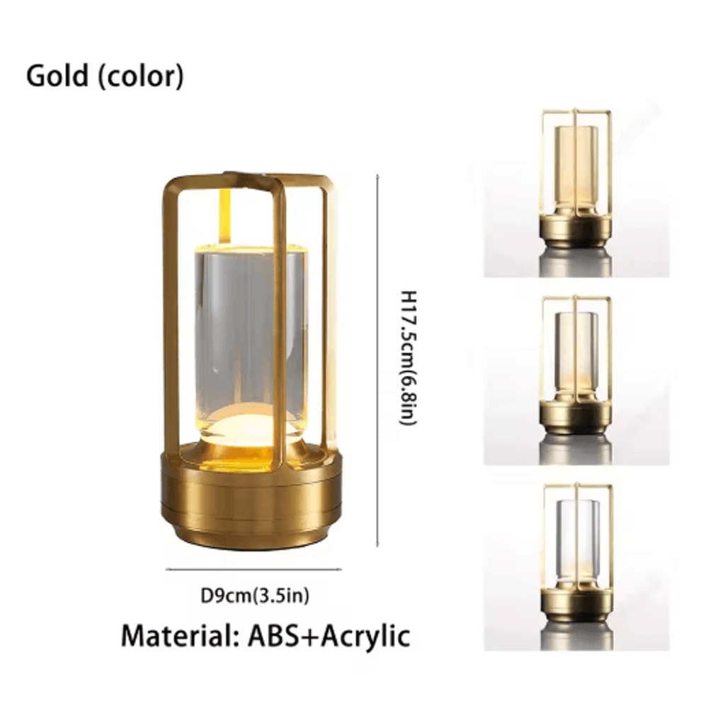 GGbingo Cordless LED Table Lamp Rechargeable Portable Desk Bedside Light 2