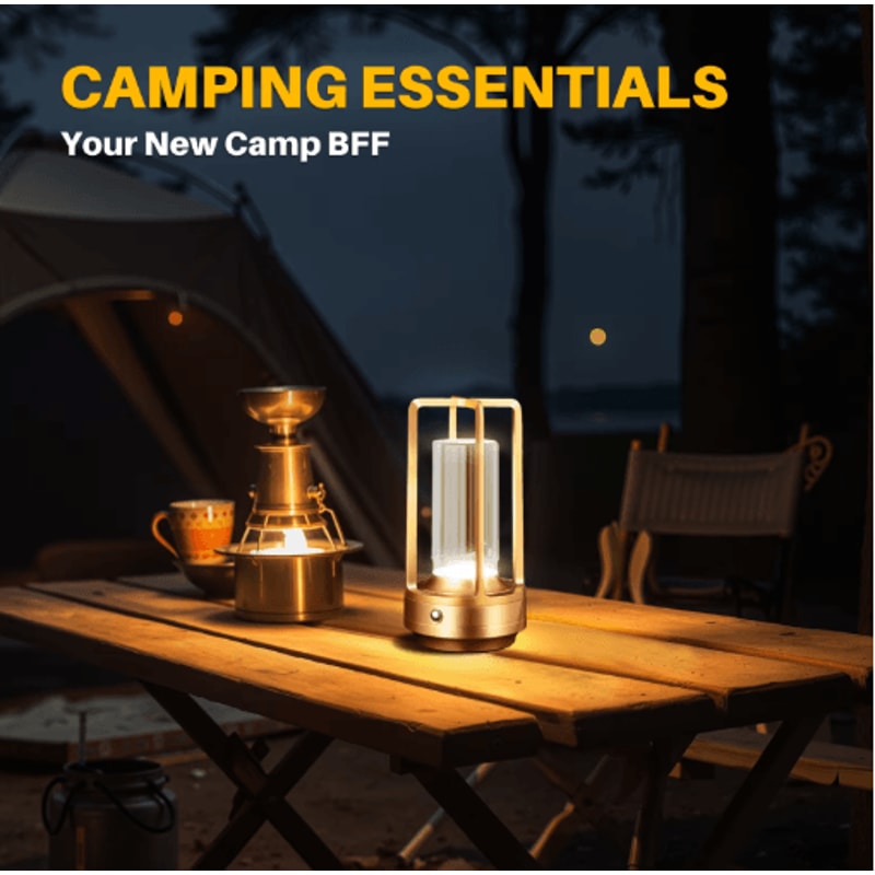 GGbingo Cordless LED Table Lamp Rechargeable Portable Desk Bedside Light 4