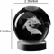 3D Axolotl Crystal Ball Night Light Laser Engraved Decorative LED Lamp 1