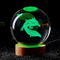 3D Axolotl Crystal Ball Night Light Laser Engraved Decorative LED Lamp 4