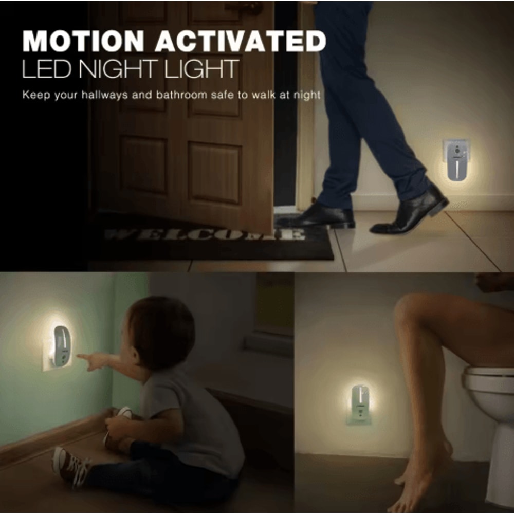 SENSKY Motion Sensor Night Light PlugIn LED Hallway Pathway Light 1