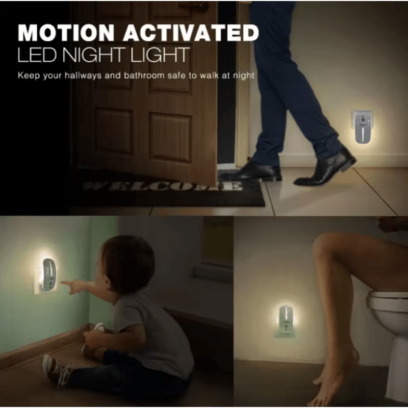 SENSKY Motion Sensor Night Light PlugIn LED Hallway Pathway Light 1