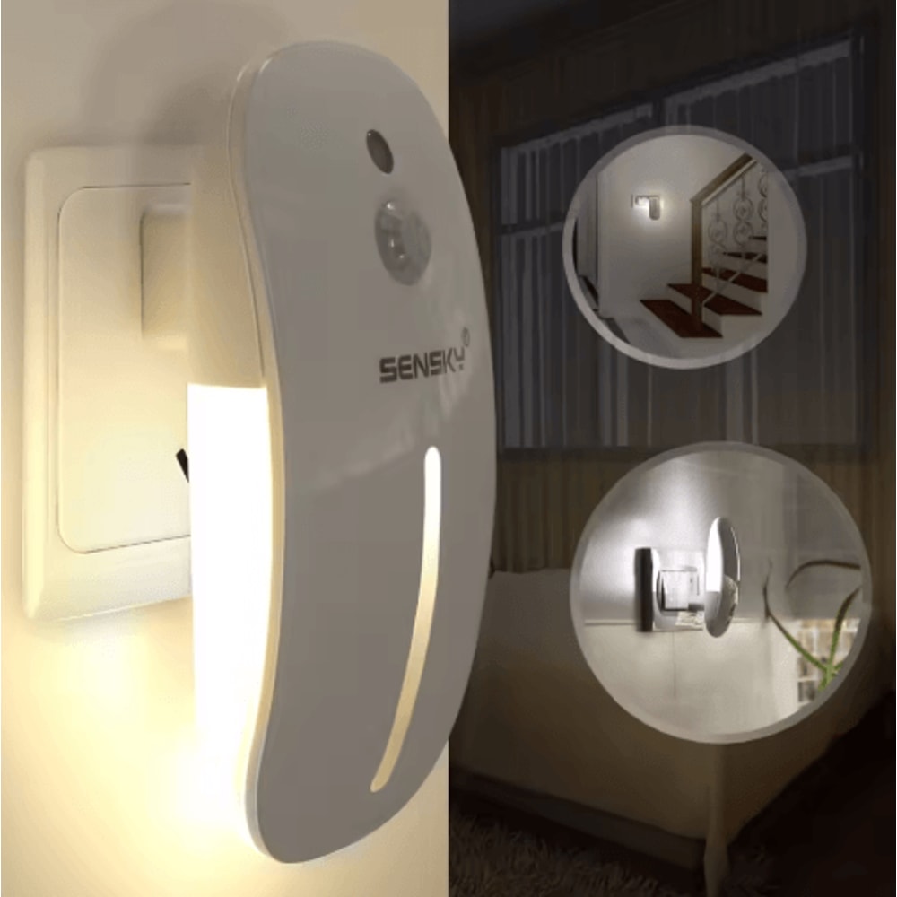 SENSKY Motion Sensor Night Light PlugIn LED Hallway Pathway Light 3