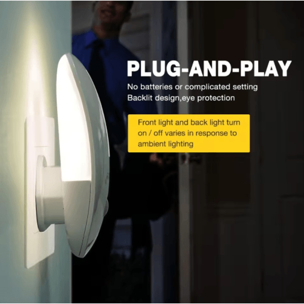 SENSKY Motion Sensor Night Light PlugIn LED Hallway Pathway Light 4