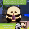 Cute Silicone Panda Night Light Rechargeable Kawaii Animal LED Lamp 2
