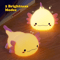 Cute Axolotl Silicone Night Light Touch Control Rechargeable Nursery Lamp 6