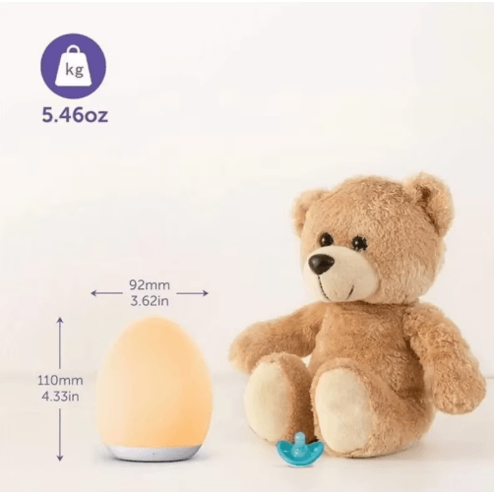 Portable RGB Egg Shape Night Light USB Rechargeable Touch Dimmable Ambient Lamp 9