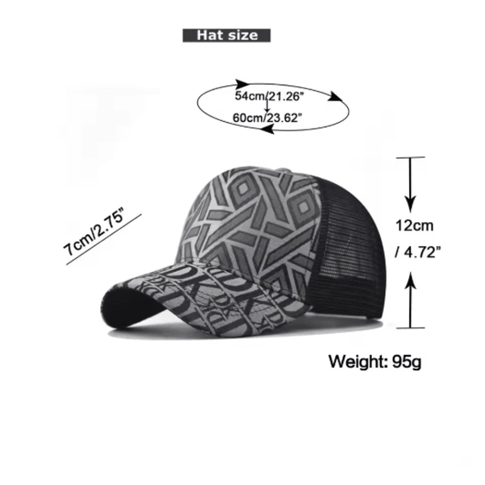 2025 Plaid Mesh Baseball Cap Unisex Summer Sun Protection Hat 7