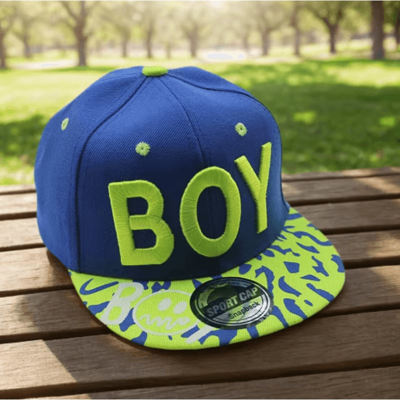 Kids Letter Embroidery Baseball Cap Adjustable Summer Snapback Hat 1