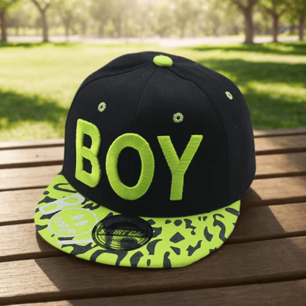 Kids Letter Embroidery Baseball Cap Adjustable Summer Snapback Hat 5