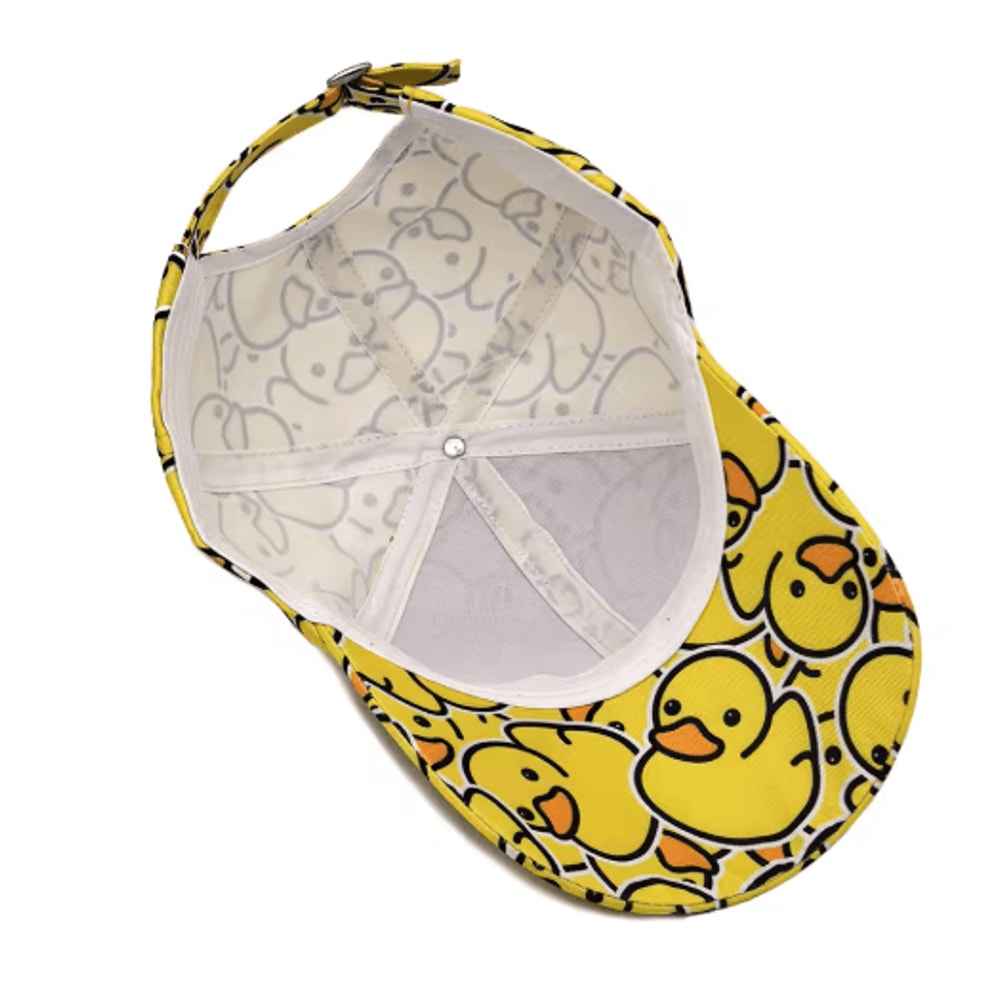Cartoon Duck Print Baseball Cap Lightweight Unisex Summer Sun Hat 3