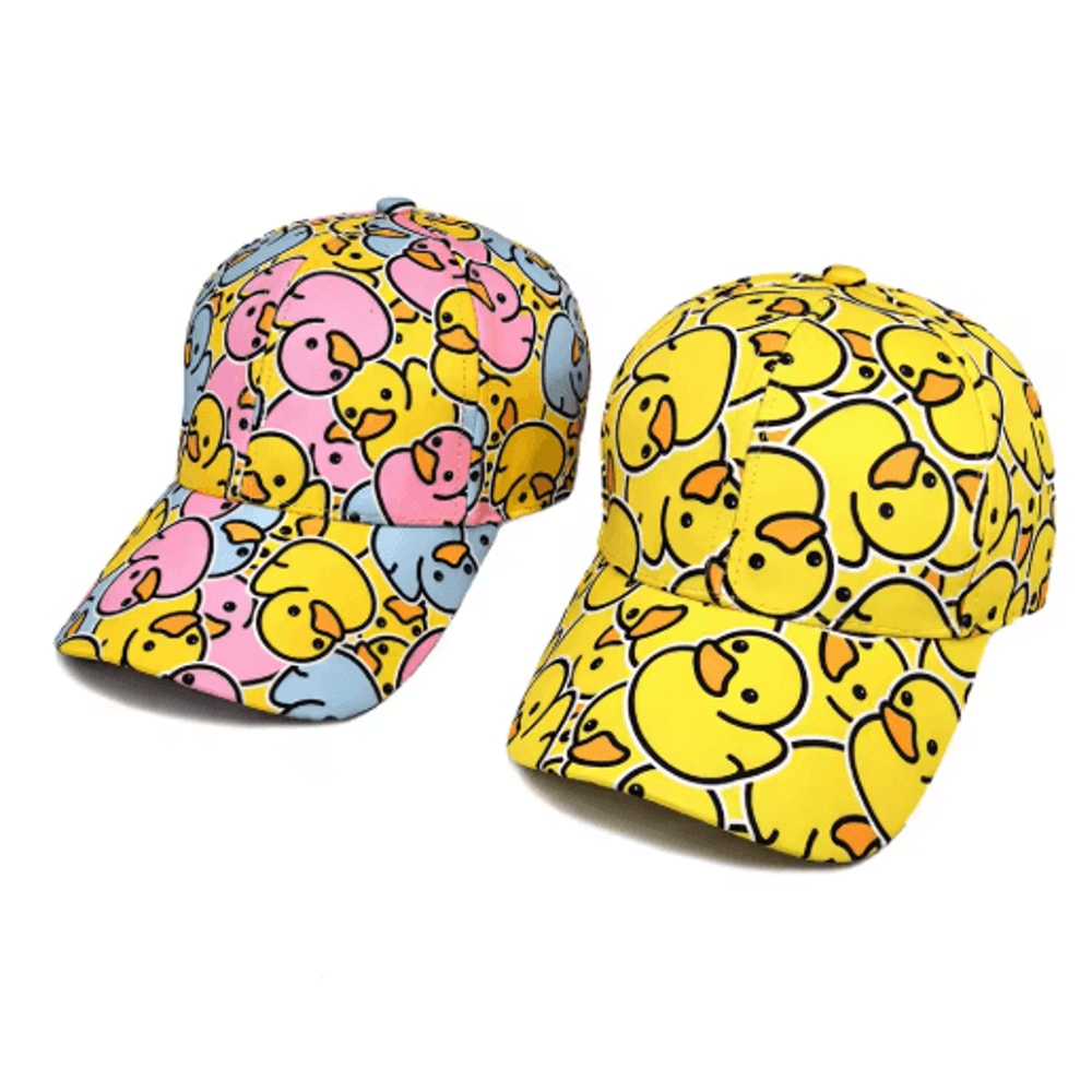 Cartoon Duck Print Baseball Cap Lightweight Unisex Summer Sun Hat 5